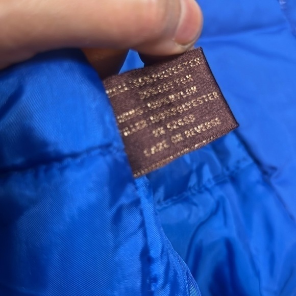 VINTAGE 90s blue Puffer Jacket Large Made in Korea Brand Grizzly GUC - Picture 16 of 16